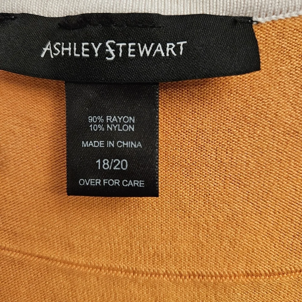 Ashley Stewart Color Block Stretch Sleeveless Bodycon Dress Plus Size 1X - Picture 3 of 3